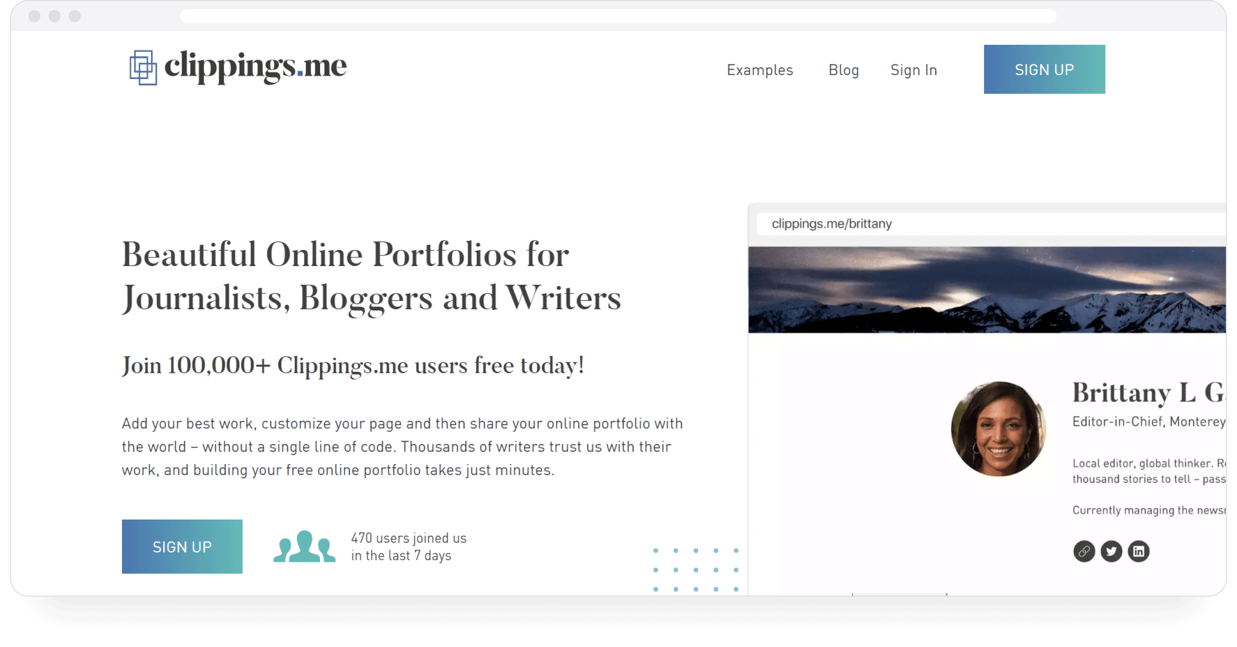 Copyfolio – Website and portfolio builder for writers