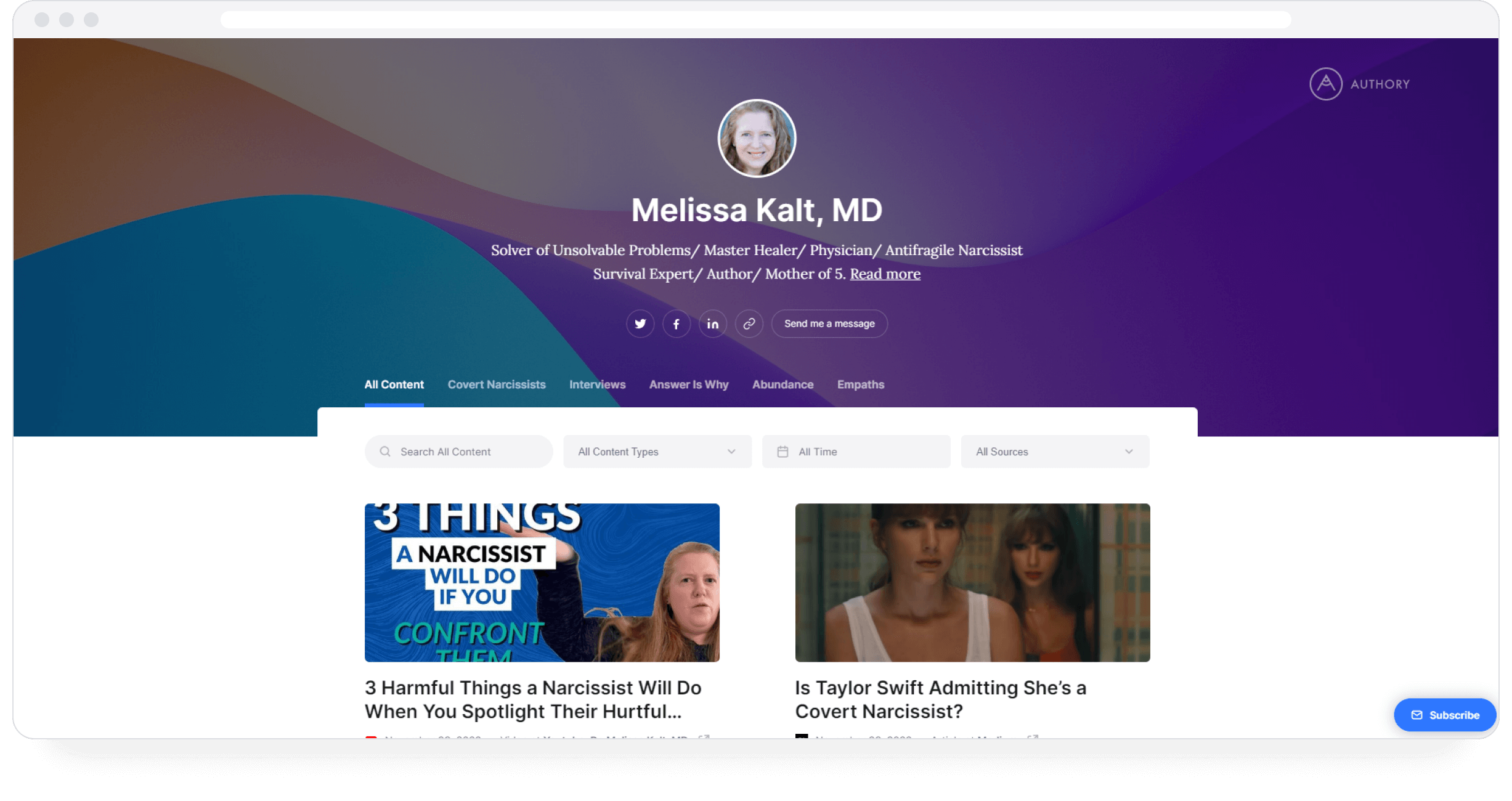Melissa Kalt’s thought leadership portfolio