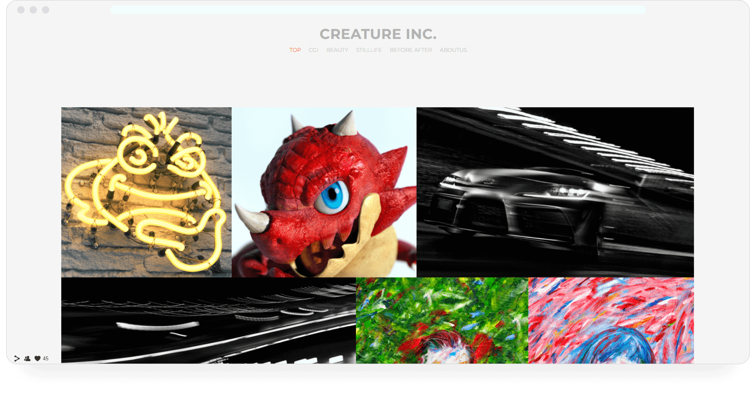 Creature Inc's portfolio on Portfoliobox