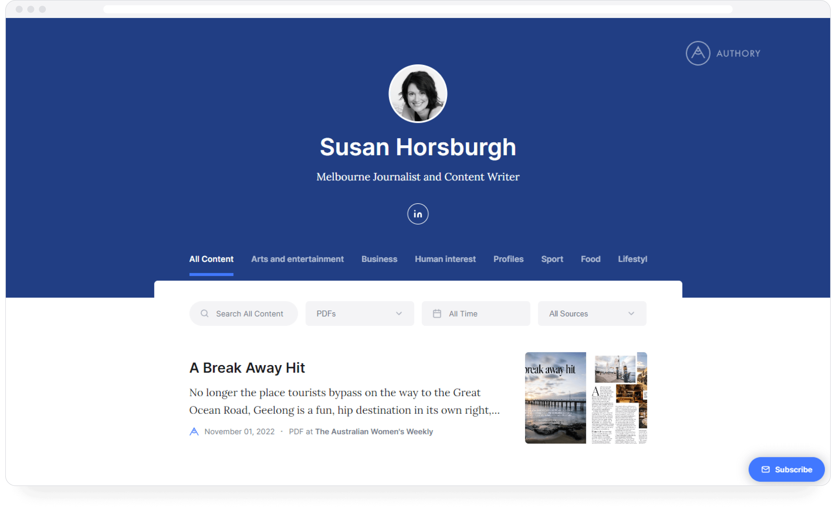 Susan Horsburgh's PDF portfolio on Authory