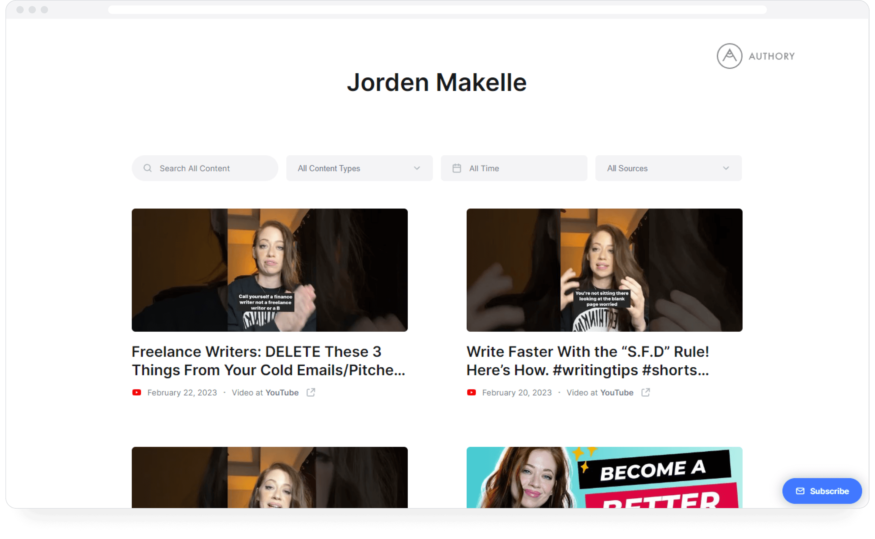 Jorden Makelle's portfolio on Authory