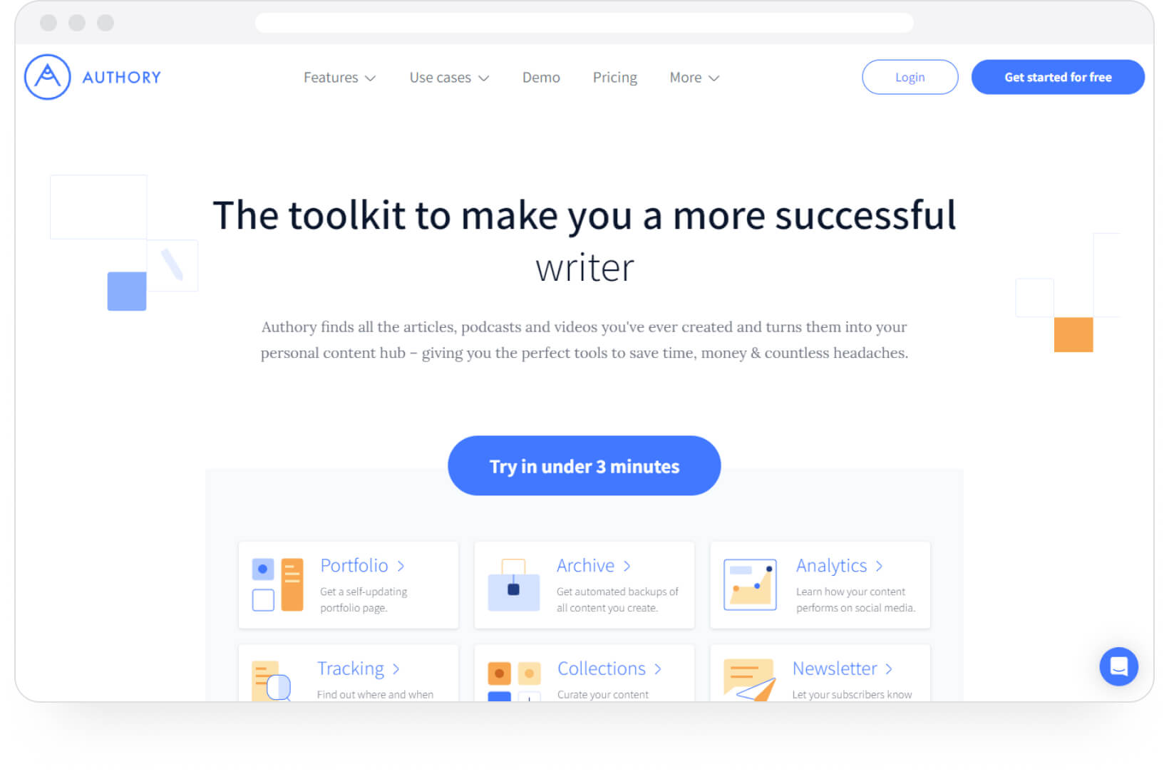 Contently portfolio alternative 1: Authory.com