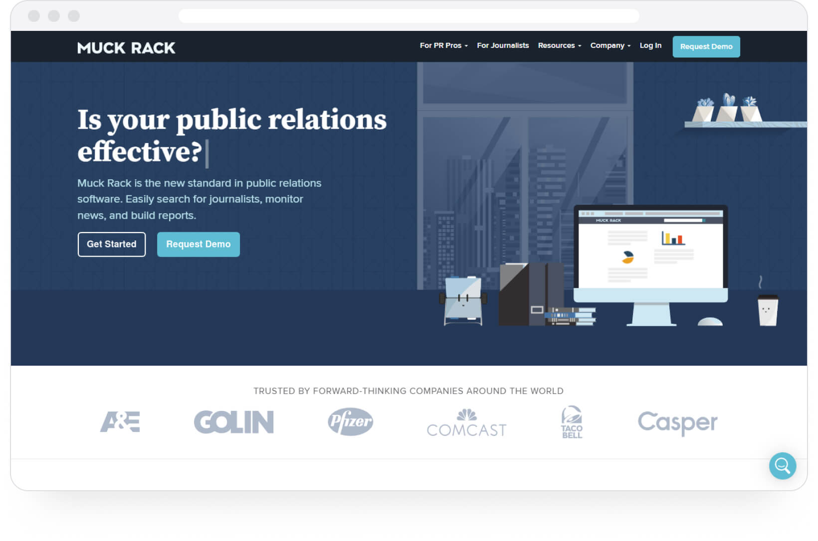 Contently portfolio alternative 4: Muck Rack