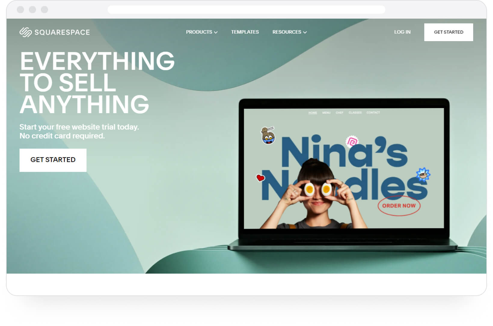 Contently portfolio alternative 5: Squarespace