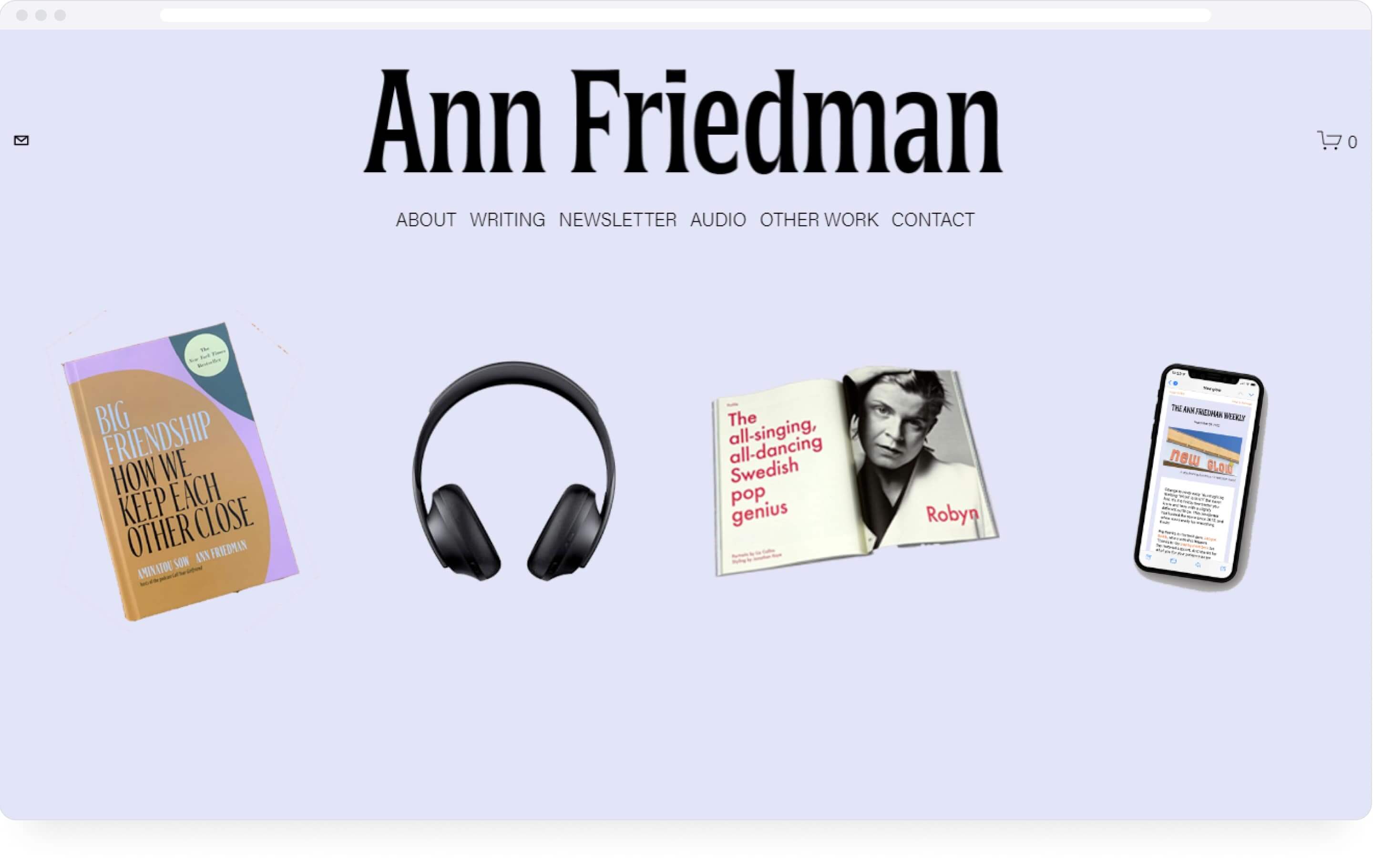 12 Top Writing Portfolio Examples To Inspire You 2024   Ann Friedman Portfolio In A Mac 