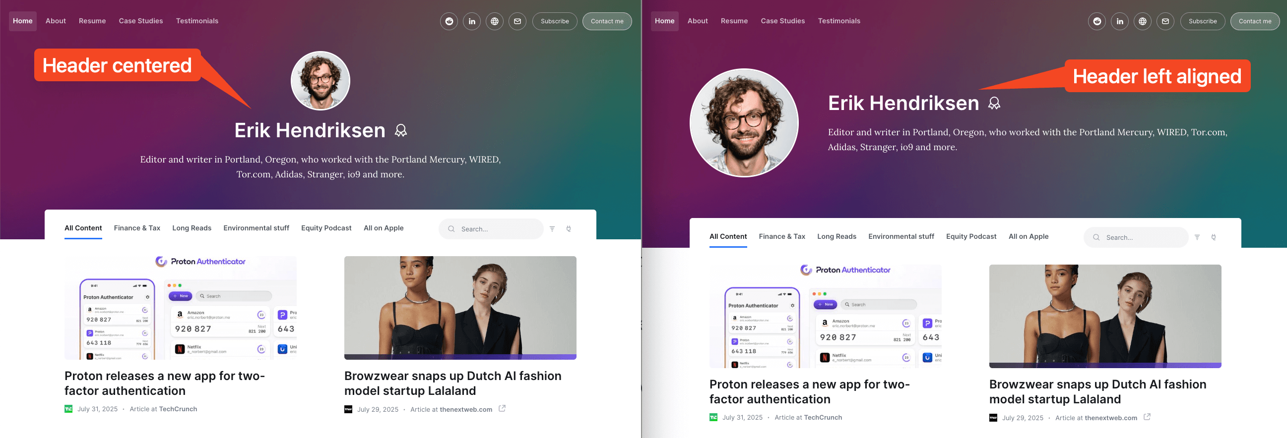 How to Customize Your Authory Portfolio Layout