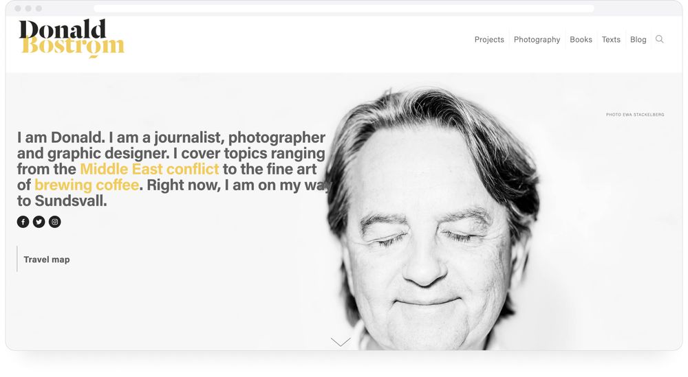 Create the Best Journalist site — 8 Journalism Portfolio Examples (2024)